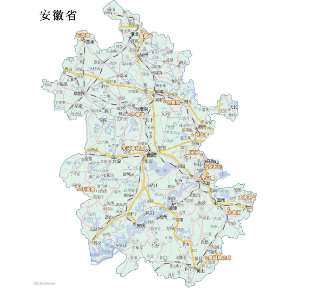 安徽省县市地图(安徽省地图各市县地图)