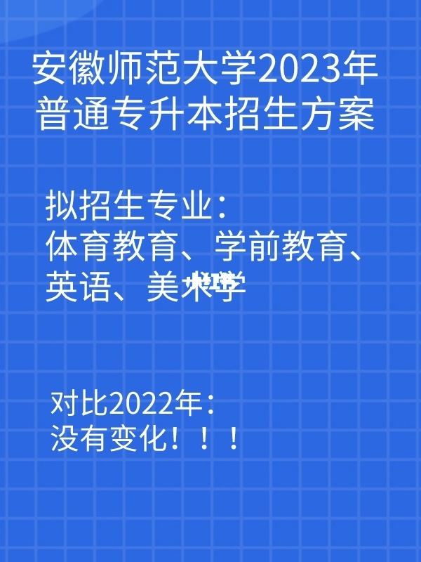 安师大停止专升本了(安师大2021专升本招生简章)