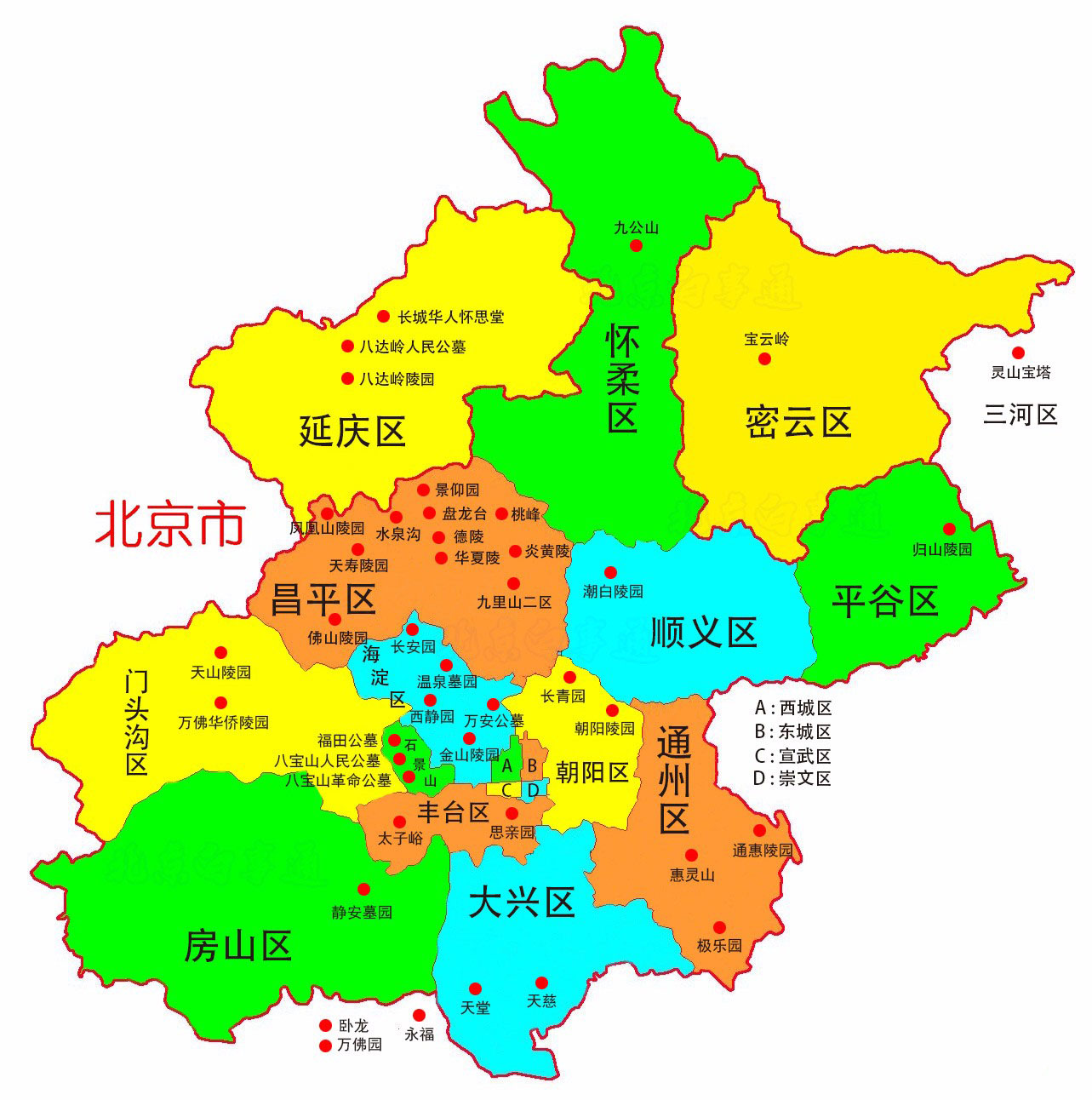 北京地图 