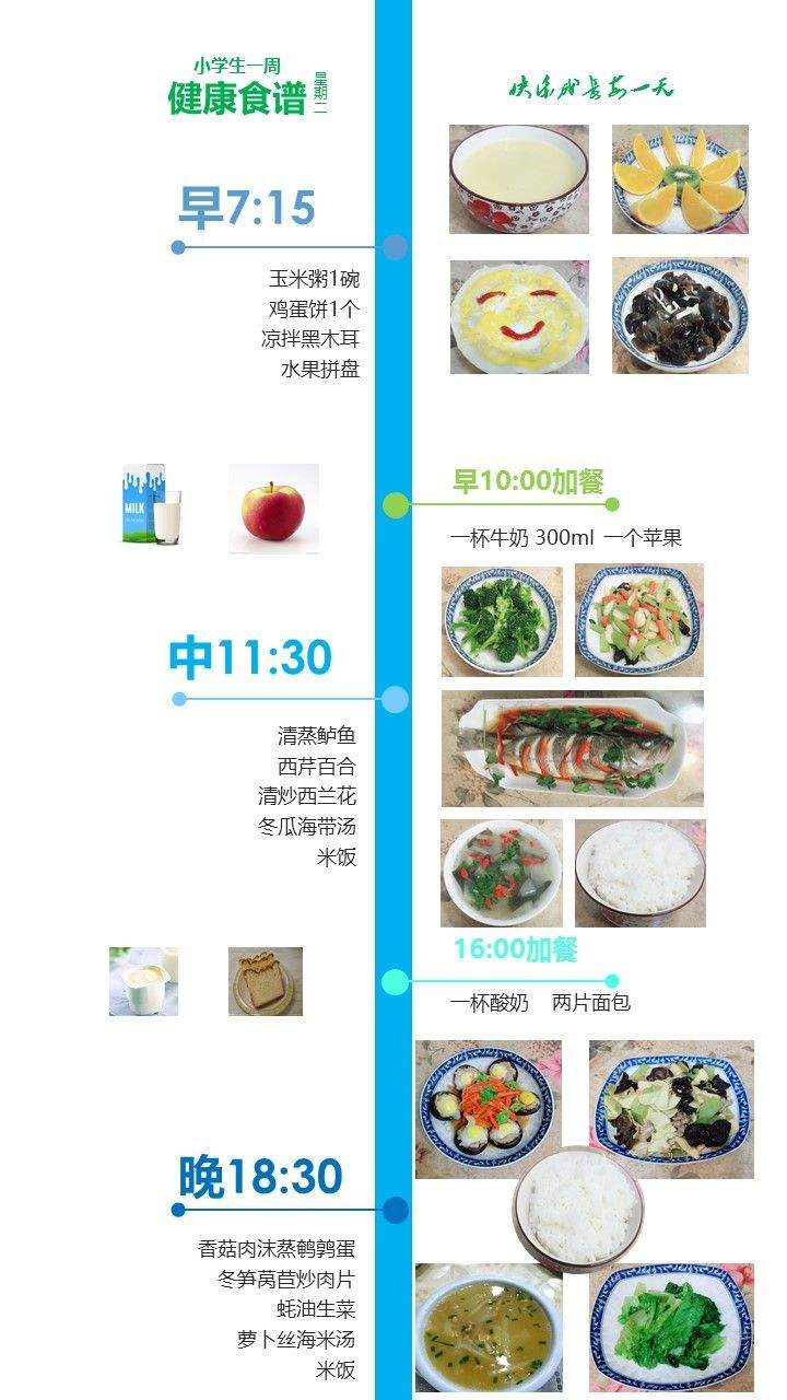 小学生营养食谱 小学生营养食谱手册