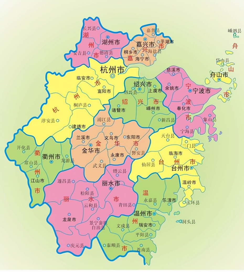 34省市地图城市分布图 