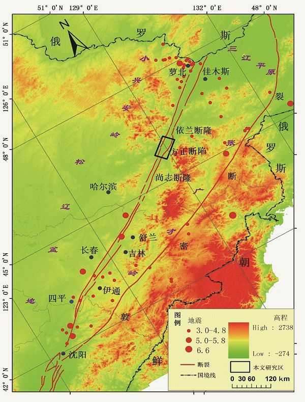 吉林地震 吉林地震带分布图