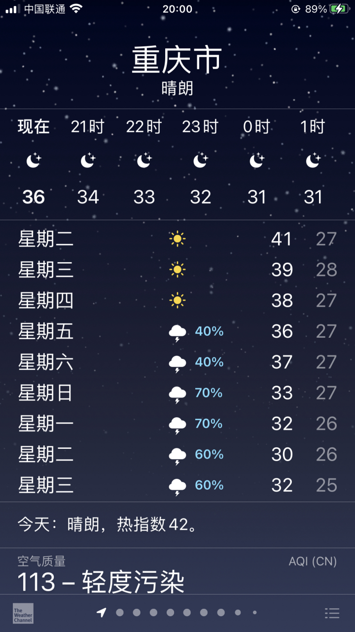 未来40天的天气预报 