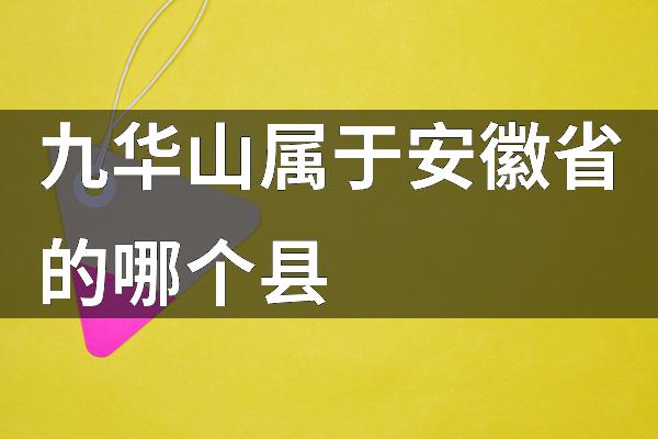 九华山安徽人免费开放2020 