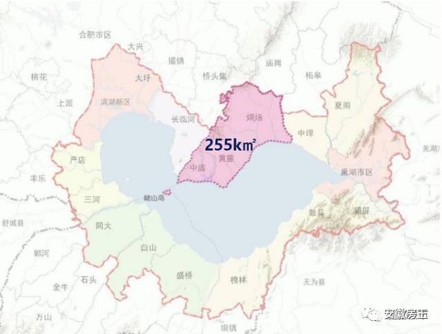 巢湖位置地图 