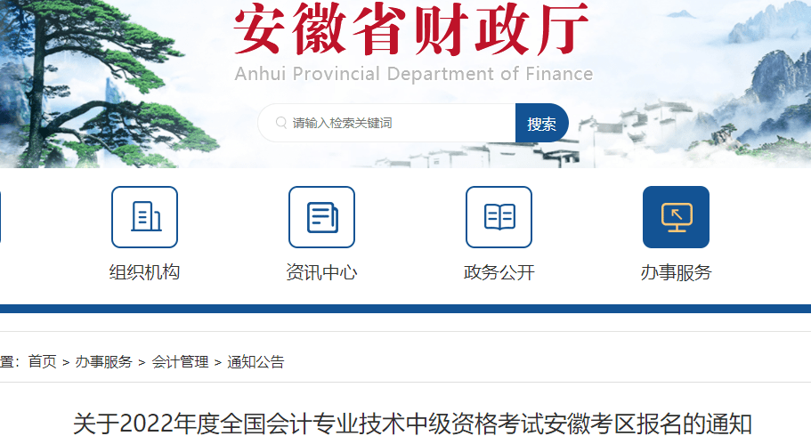 安徽省会计信息服务平台官网 