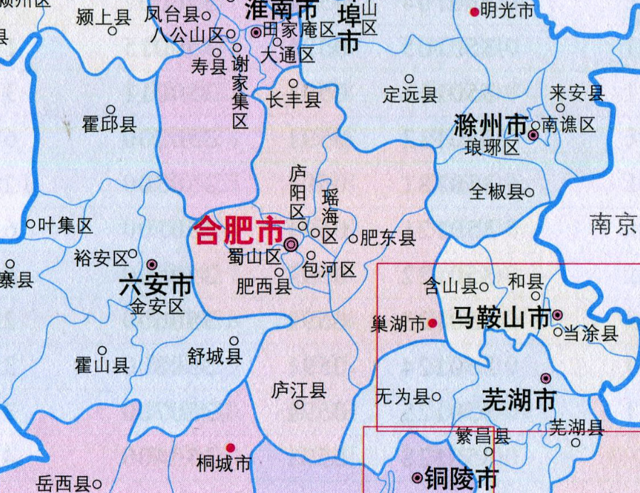 合肥市地图高清版 