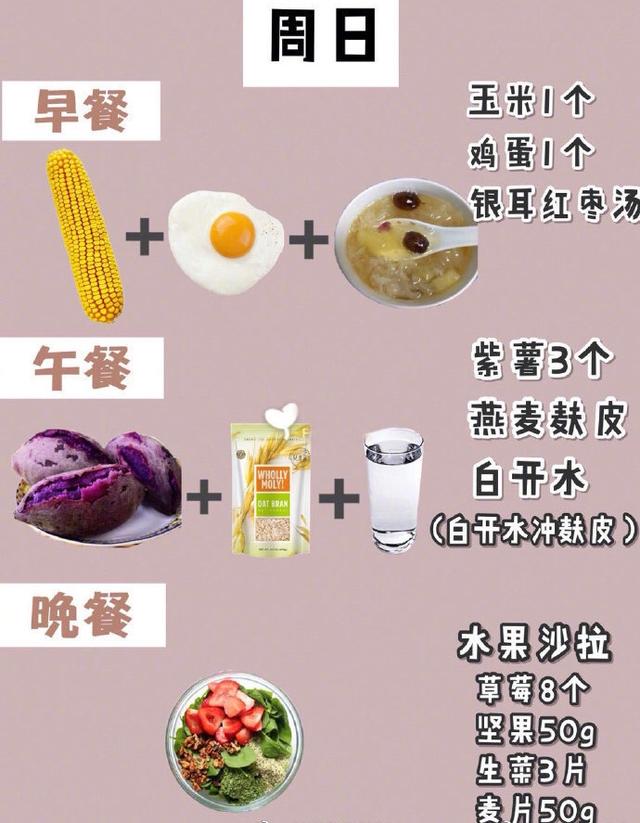 运动减肥食谱 