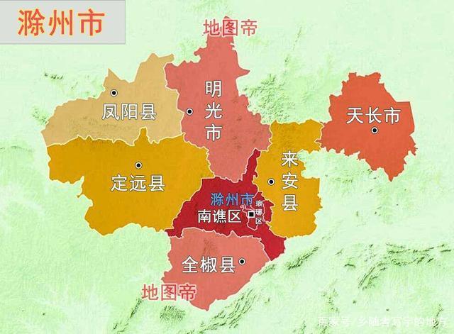 滁州市地图高清版 滁洲市地图