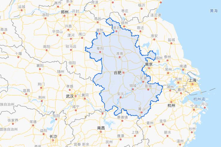 安徽省在线地图 