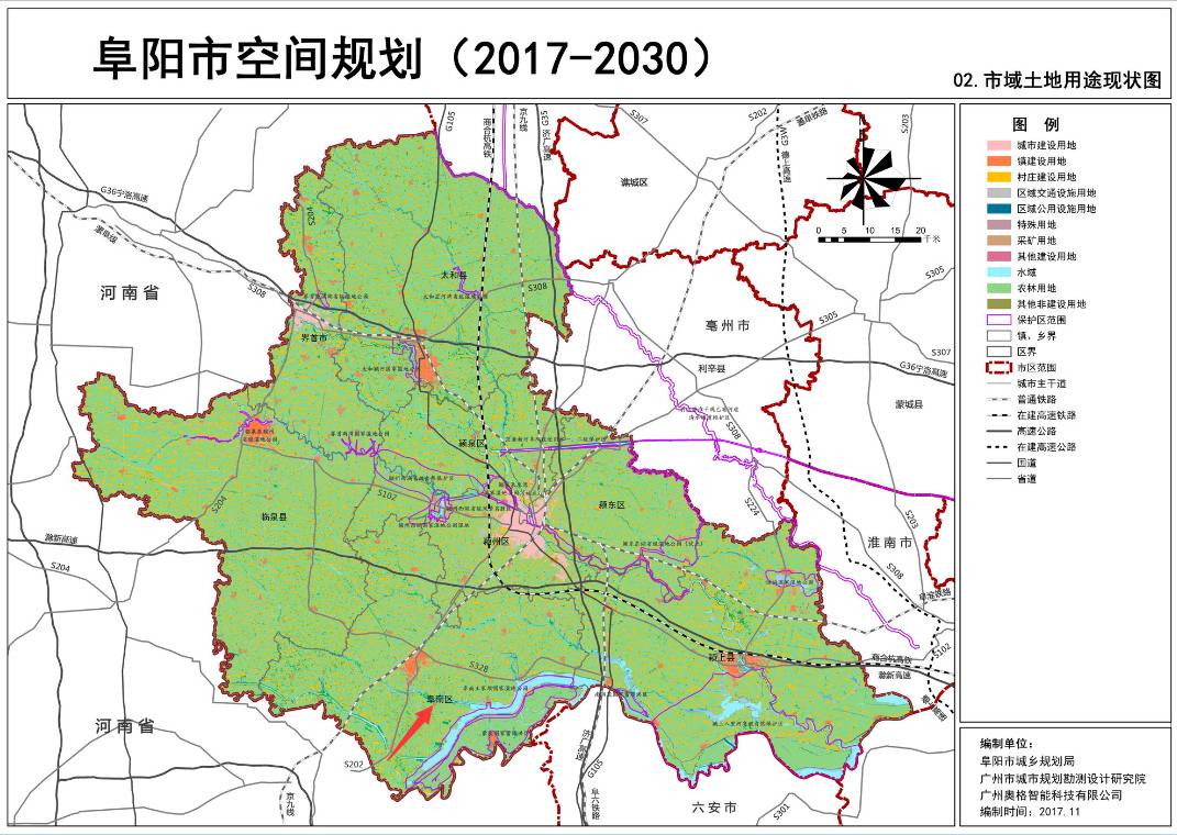 阜南县地图全图 