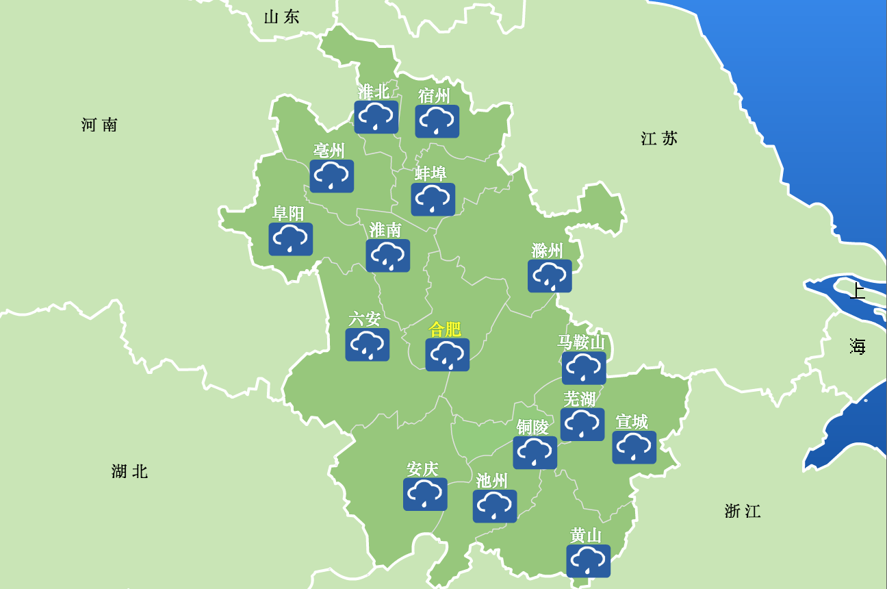 下周安徽天气预报情况 