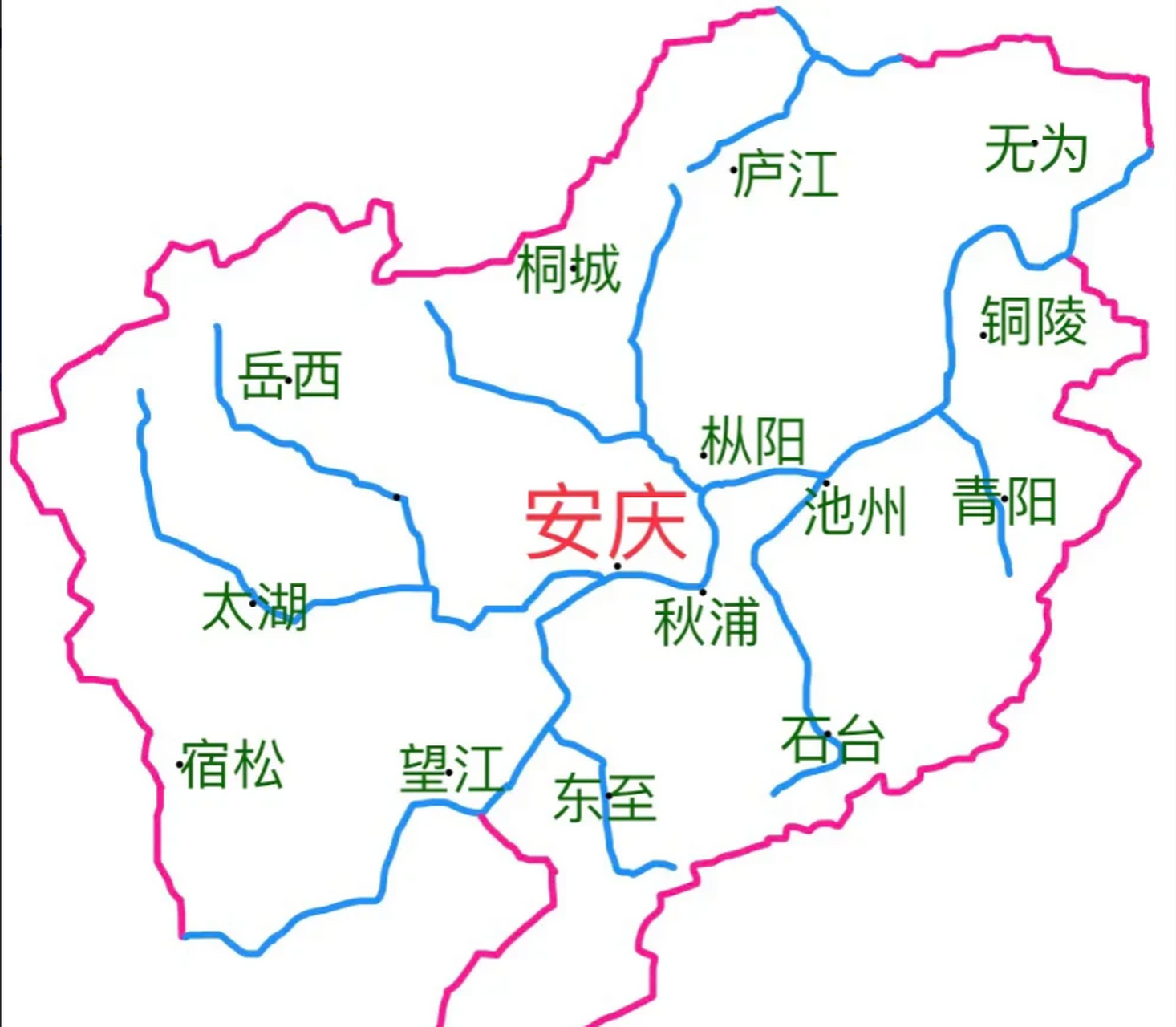 安庆有几个县市 