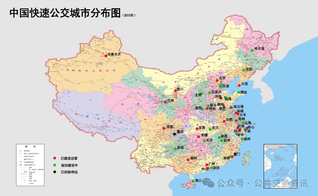 中国城市分布图 